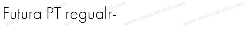 Futura PT regualr字体转换